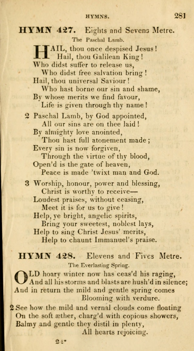The Universalist Hymn-Book: a new collection of psalms and hymns, for the use of Universalist Societies (Stereotype ed.) page 281