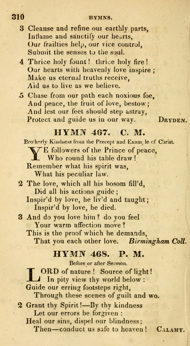 The Universalist Hymn-Book: a new collection of psalms and hymns, for the use of Universalist Societies (Stereotype ed.) page 310