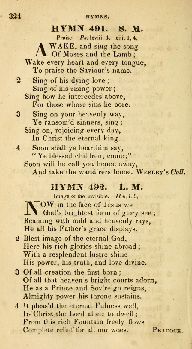 The Universalist Hymn-Book: a new collection of psalms and hymns, for the use of Universalist Societies (Stereotype ed.) page 324