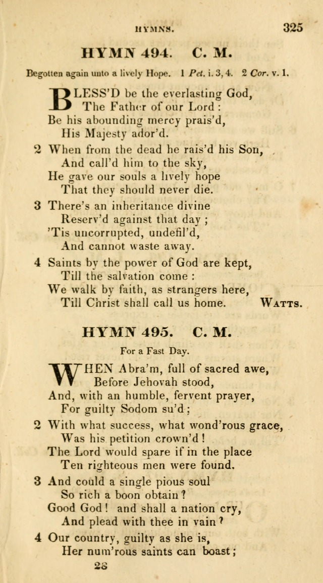 The Universalist Hymn-Book: a new collection of psalms and hymns, for the use of Universalist Societies (Stereotype ed.) page 325