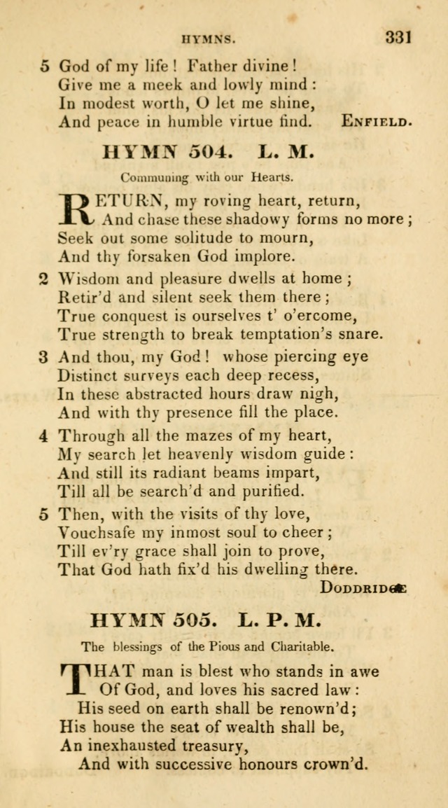The Universalist Hymn-Book: a new collection of psalms and hymns, for the use of Universalist Societies (Stereotype ed.) page 331