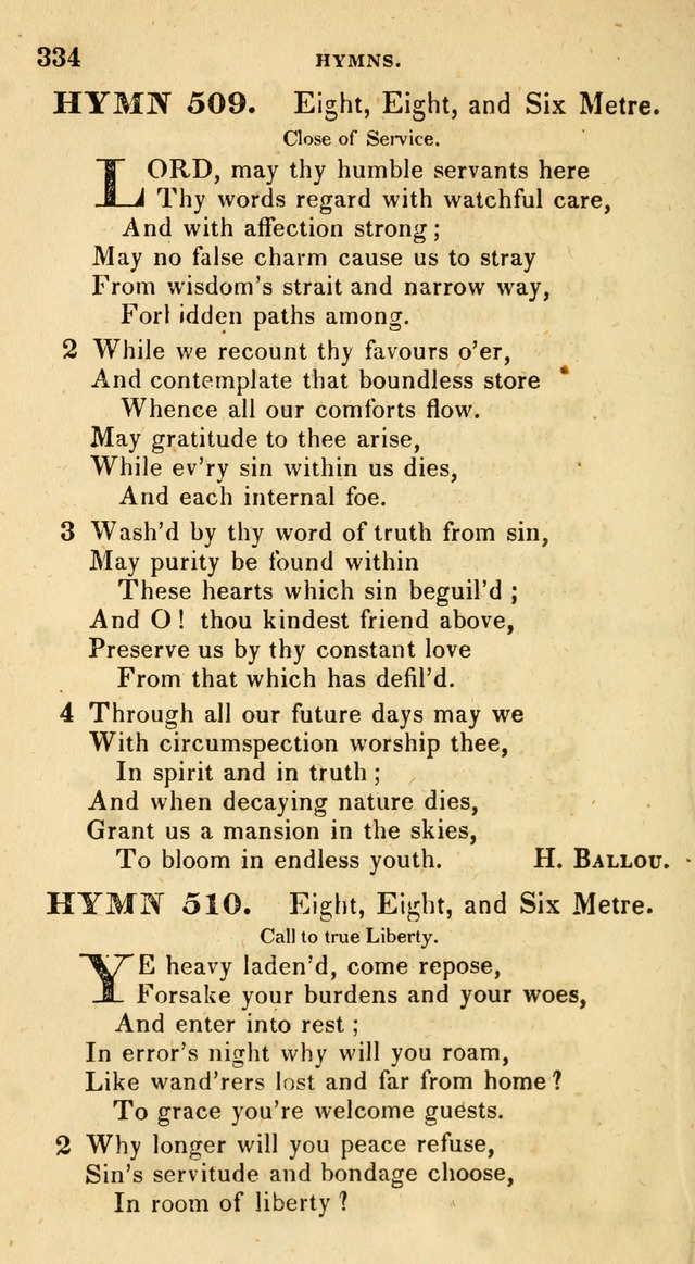 The Universalist Hymn-Book: a new collection of psalms and hymns, for the use of Universalist Societies (Stereotype ed.) page 334