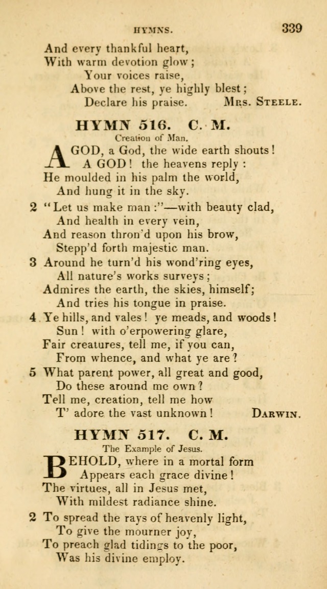 The Universalist Hymn-Book: a new collection of psalms and hymns, for the use of Universalist Societies (Stereotype ed.) page 339