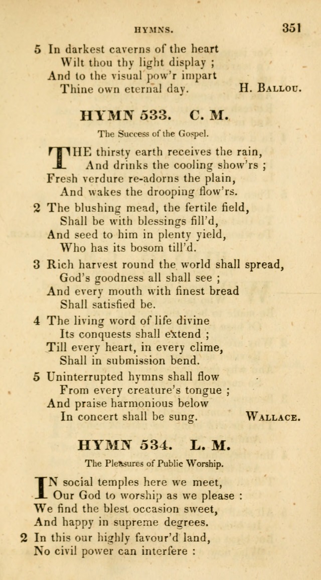 The Universalist Hymn-Book: a new collection of psalms and hymns, for the use of Universalist Societies (Stereotype ed.) page 351