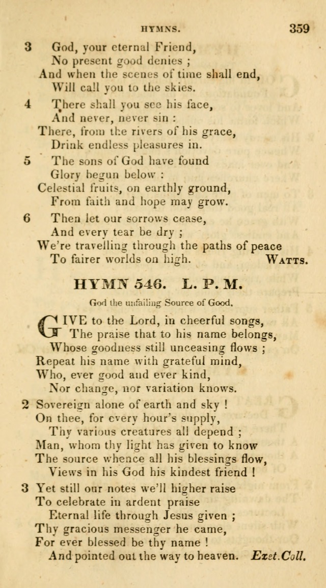 The Universalist Hymn-Book: a new collection of psalms and hymns, for the use of Universalist Societies (Stereotype ed.) page 359
