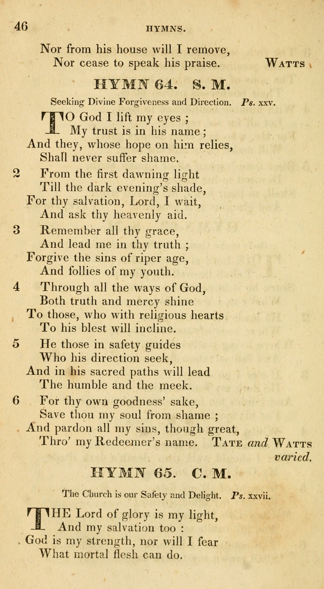 The Universalist Hymn-Book: a new collection of psalms and hymns, for the use of Universalist Societies (Stereotype ed.) page 46