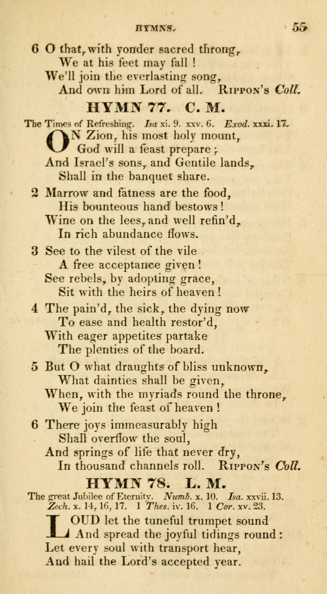 The Universalist Hymn-Book: a new collection of psalms and hymns, for the use of Universalist Societies (Stereotype ed.) page 55