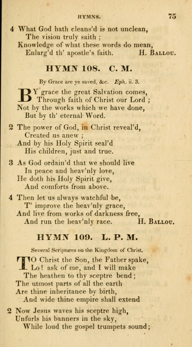 The Universalist Hymn-Book: a new collection of psalms and hymns, for the use of Universalist Societies (Stereotype ed.) page 75