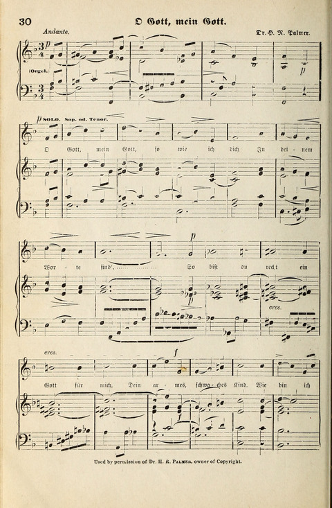 Unser Kirchenchor: eine Sammlung geistlicher Lieder für gemischten Chor page 30