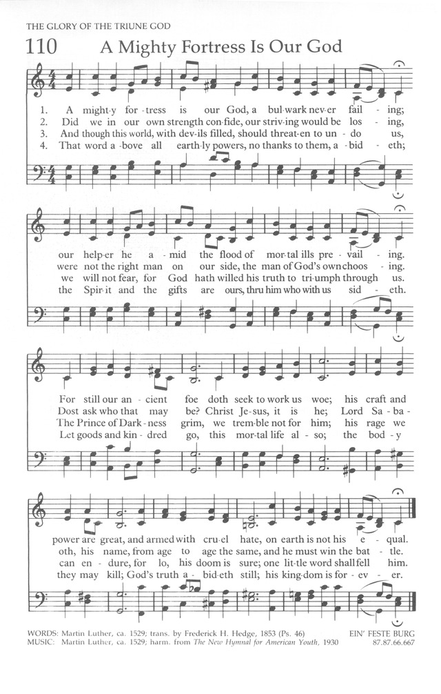 The United Methodist Hymnal page 110