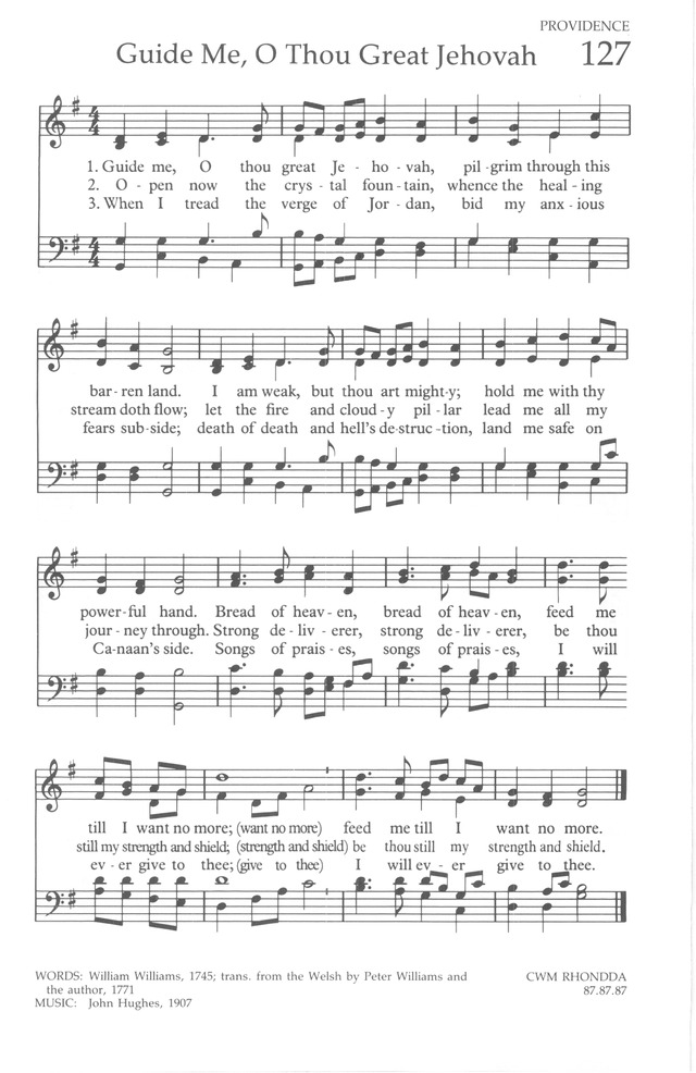 The United Methodist Hymnal page 127