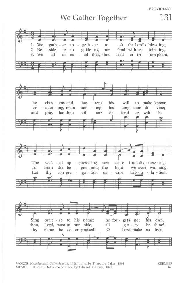 The United Methodist Hymnal page 131
