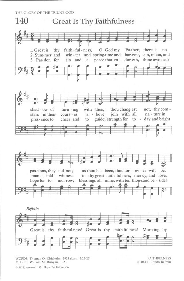 The United Methodist Hymnal page 140