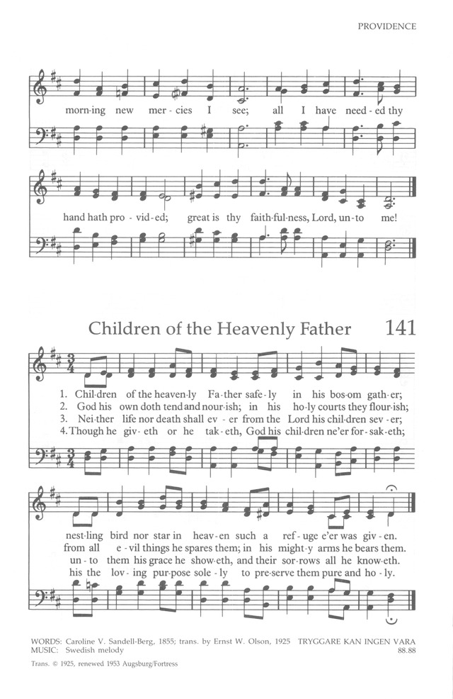 The United Methodist Hymnal page 141