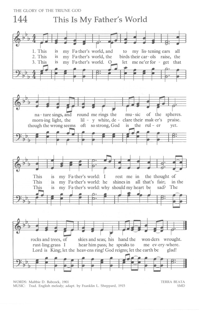 The United Methodist Hymnal page 144