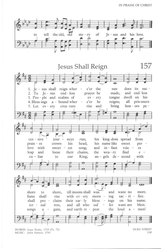 The United Methodist Hymnal page 157