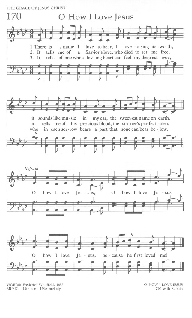 The United Methodist Hymnal page 170