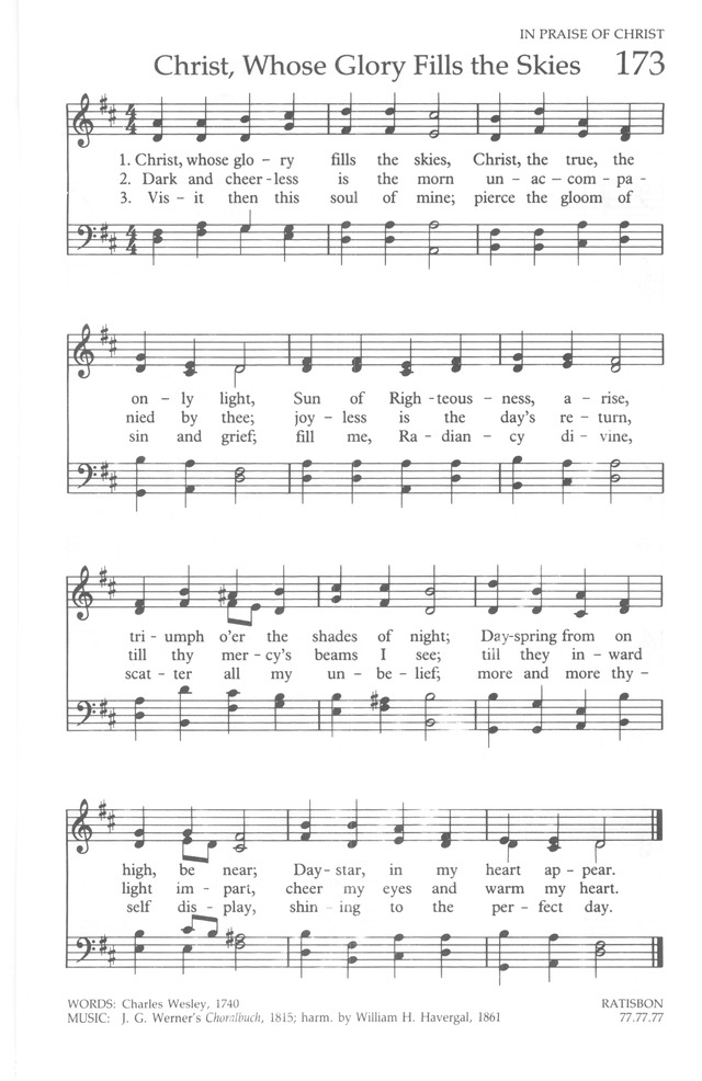 The United Methodist Hymnal page 173