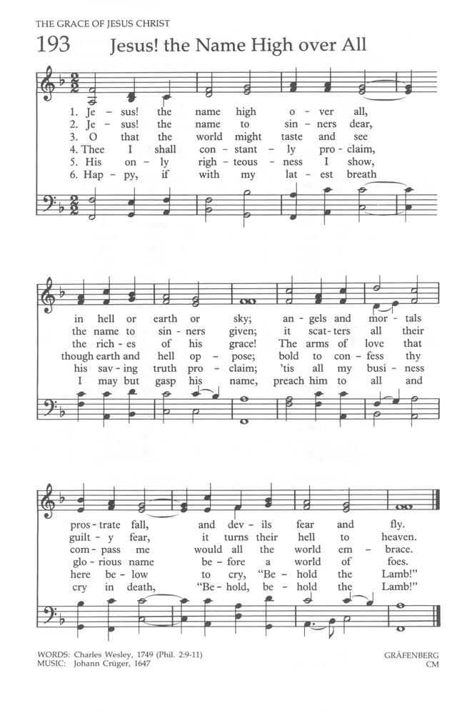 The United Methodist Hymnal page 192