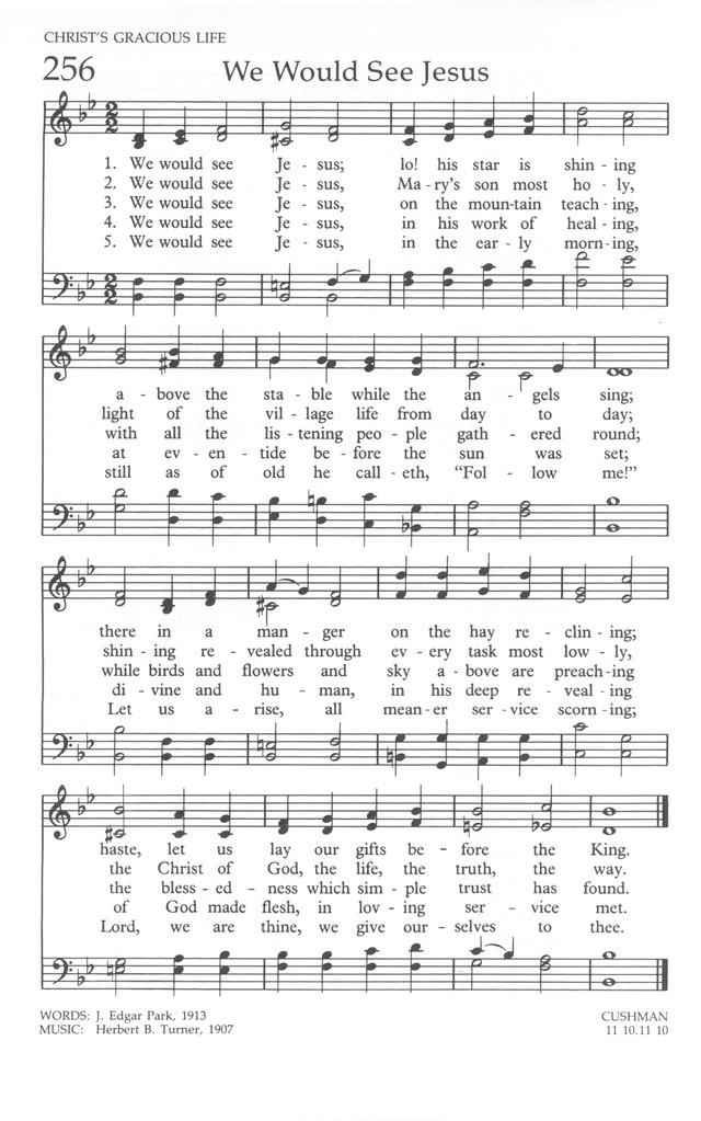 The United Methodist Hymnal page 258