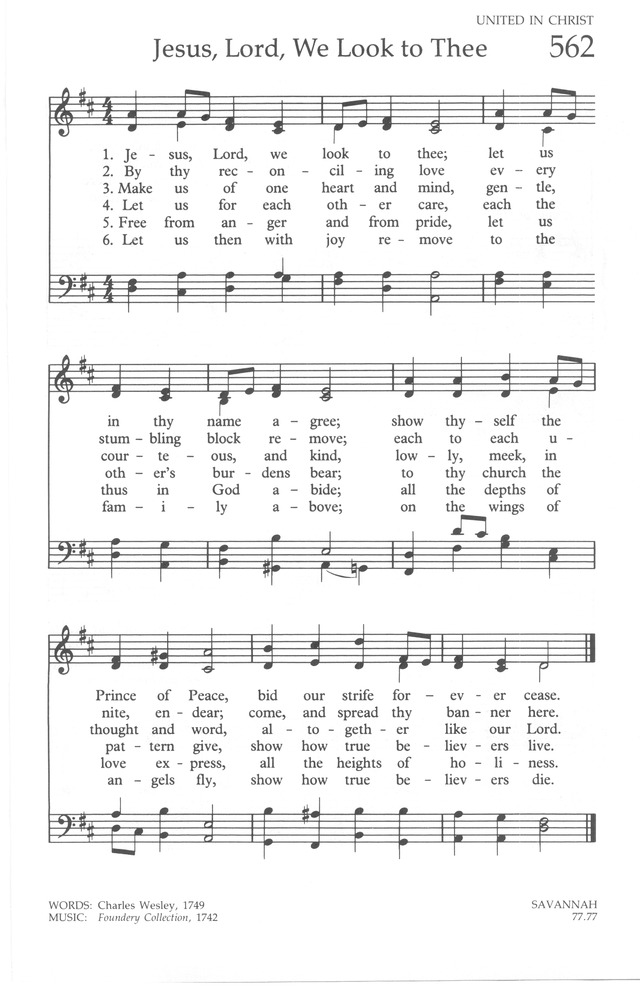 The United Methodist Hymnal page 567