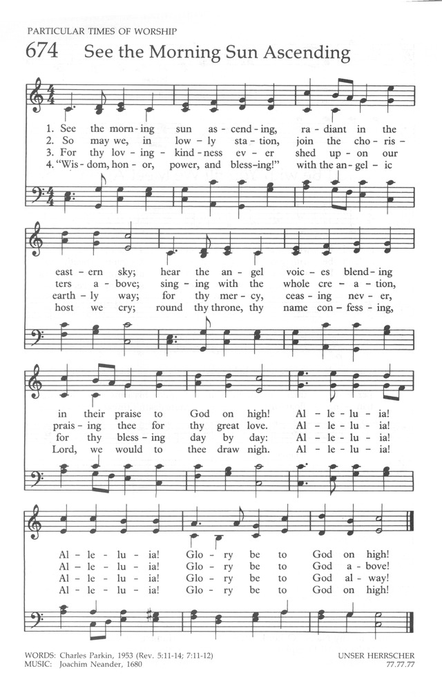 The United Methodist Hymnal page 676