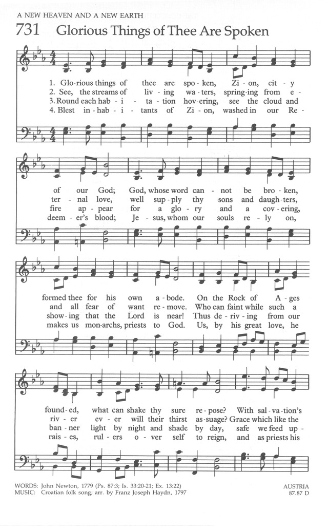 The United Methodist Hymnal page 730