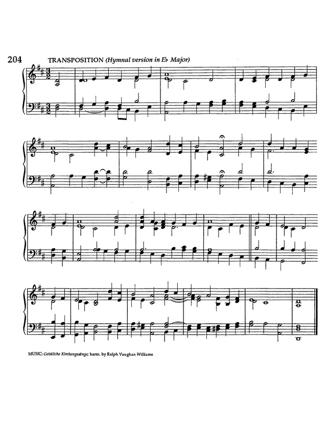 The United Methodist Hymnal Music Supplement page 154
