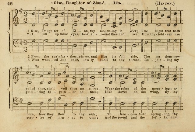 The Union Singing Book: arranged for and adapted to the Sunday school union hymn book page 44