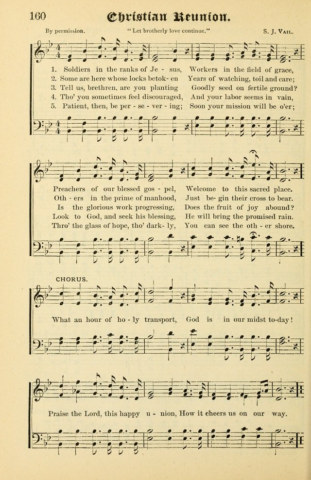 Unfading Treasures: a compilation of sacred songs and hymns, adapted for use by Sunday schools, Epworth Leagues, endeavor societies, pastors, evangelists, choristers, etc. page 160