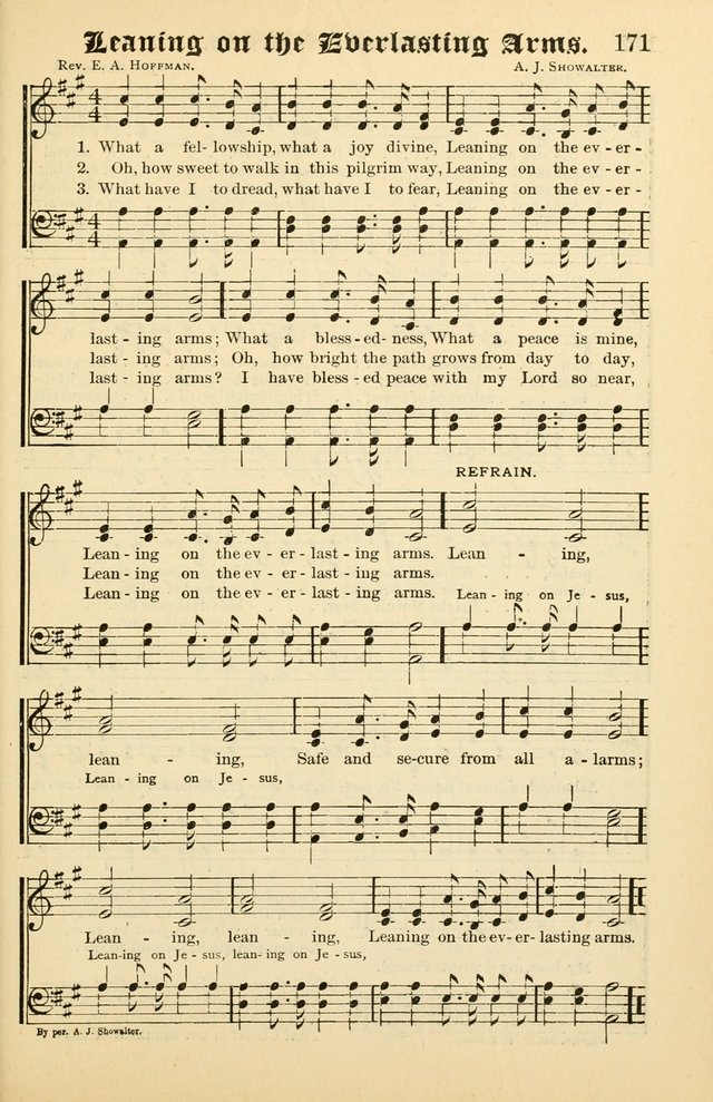 Unfading Treasures: a compilation of sacred songs and hymns, adapted for use by Sunday schools, Epworth Leagues, endeavor societies, pastors, evangelists, choristers, etc. page 171