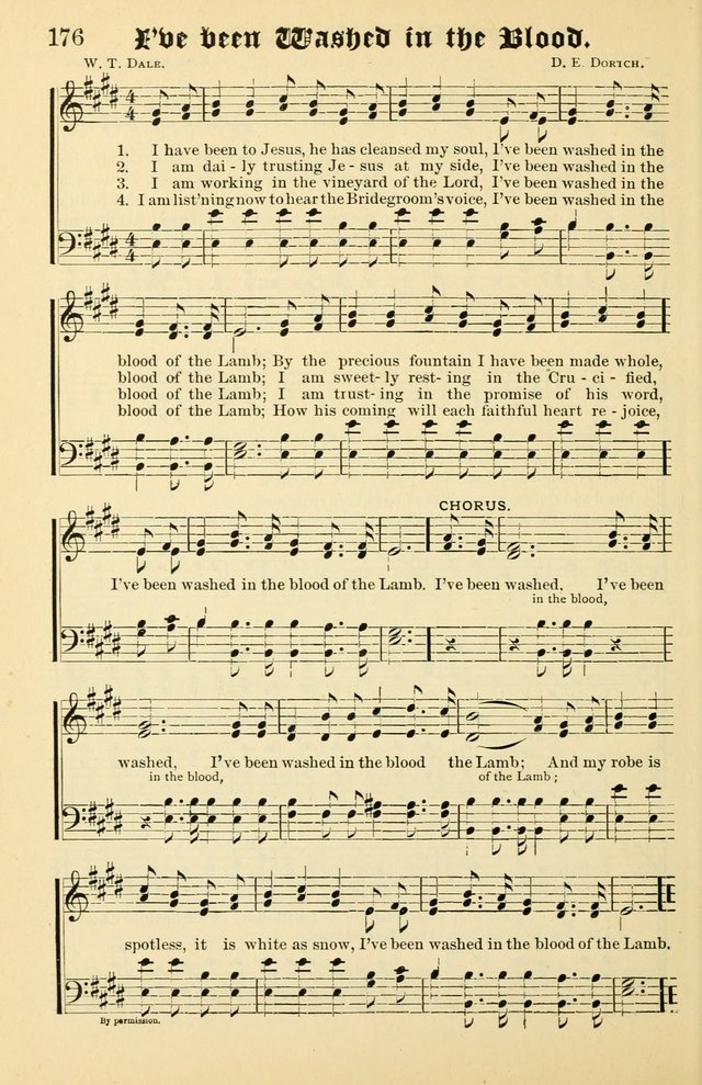 Unfading Treasures: a compilation of sacred songs and hymns, adapted for use by Sunday schools, Epworth Leagues, endeavor societies, pastors, evangelists, choristers, etc. page 176