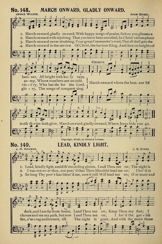 Uplifted Voices: a 20th century hymn book for sunday-schools and devotional meetings page 146