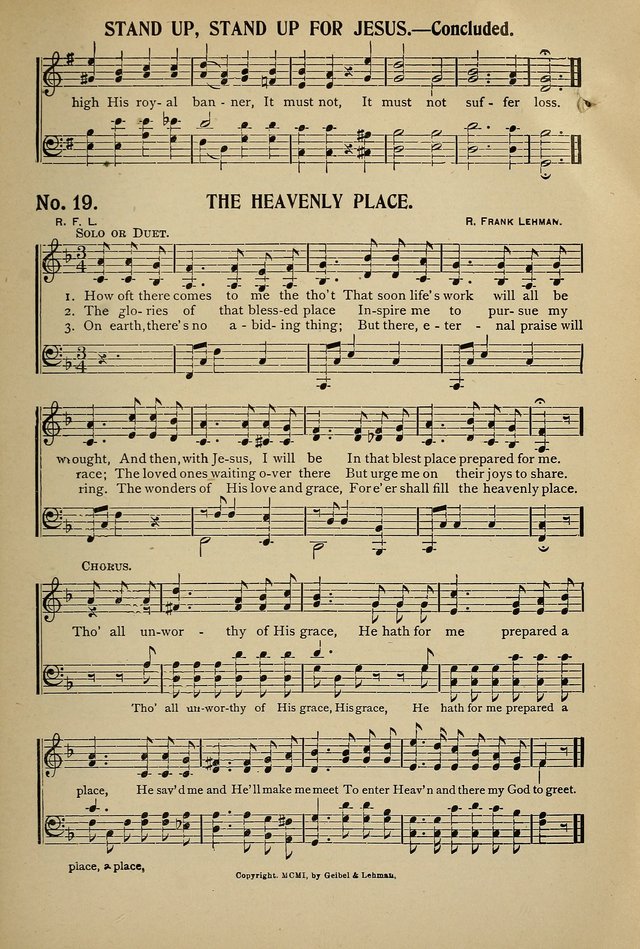 Uplifted Voices: a 20th century hymn book for sunday-schools and devotional meetings page 19