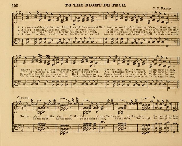 The Violet: a book of music and hymns, with lessons of instruction designed for Sunday Schools, social meetings, and home circles page 100