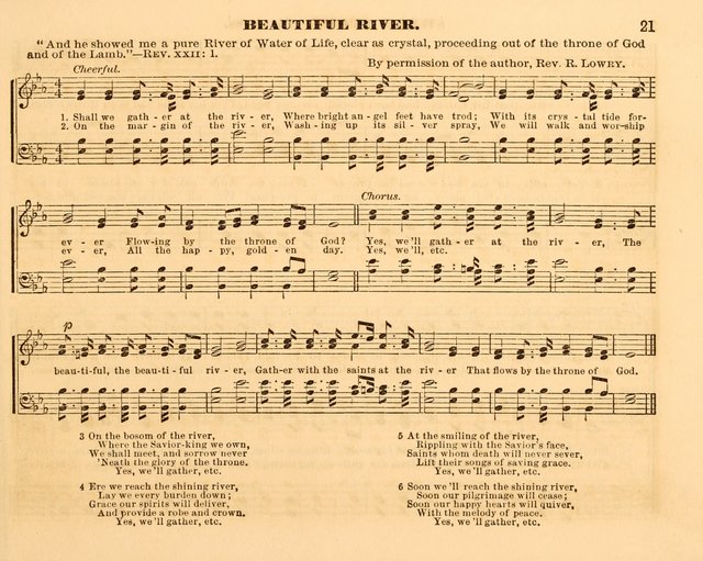 The Violet: a book of music and hymns, with lessons of instruction designed for Sunday Schools, social meetings, and home circles page 21
