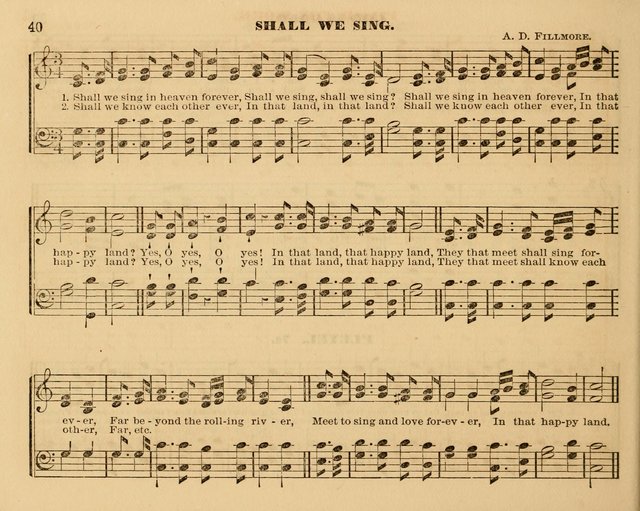 The Violet: a book of music and hymns, with lessons of instruction designed for Sunday Schools, social meetings, and home circles page 40
