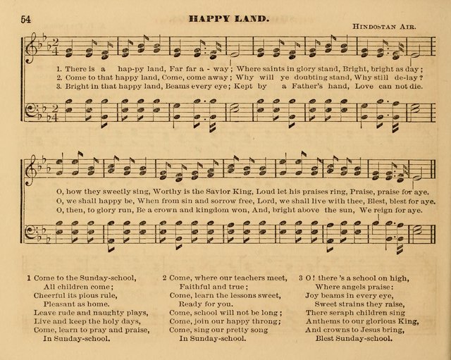 The Violet: a book of music and hymns, with lessons of instruction designed for Sunday Schools, social meetings, and home circles page 54