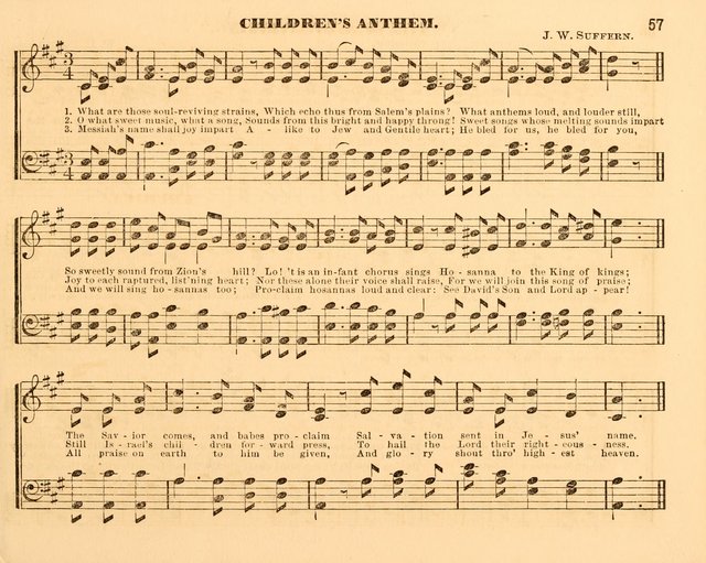 The Violet: a book of music and hymns, with lessons of instruction designed for Sunday Schools, social meetings, and home circles page 57