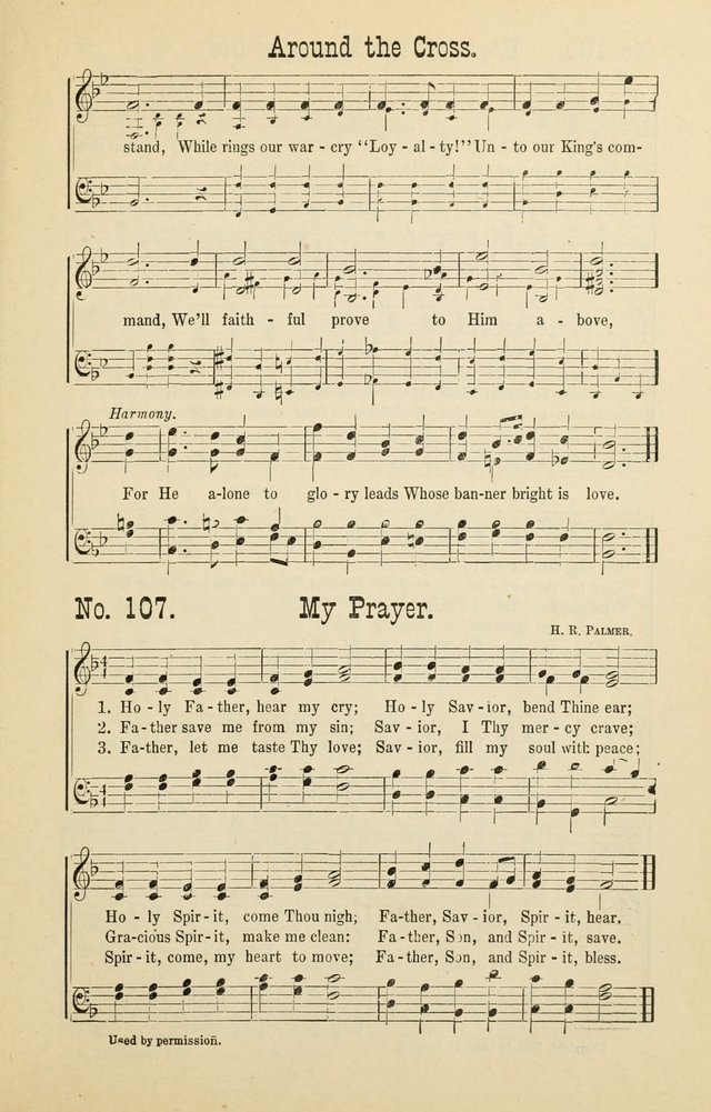 The Victory: a collection of popular Sunday school songs new and old page 107