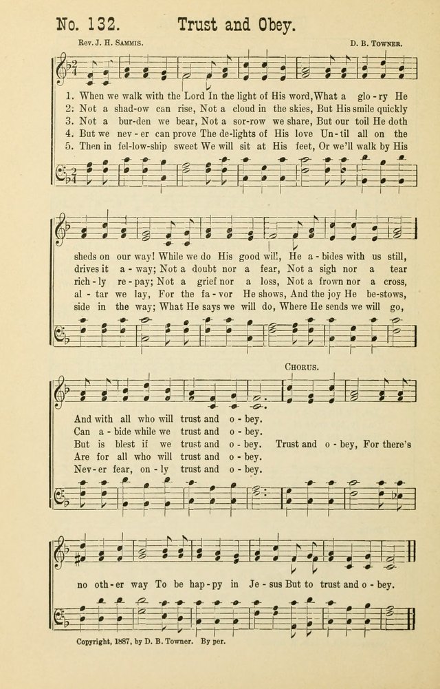 The Victory: a collection of popular Sunday school songs new and old page 132