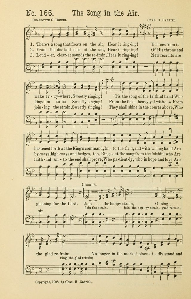 The Victory: a collection of popular Sunday school songs new and old page 166