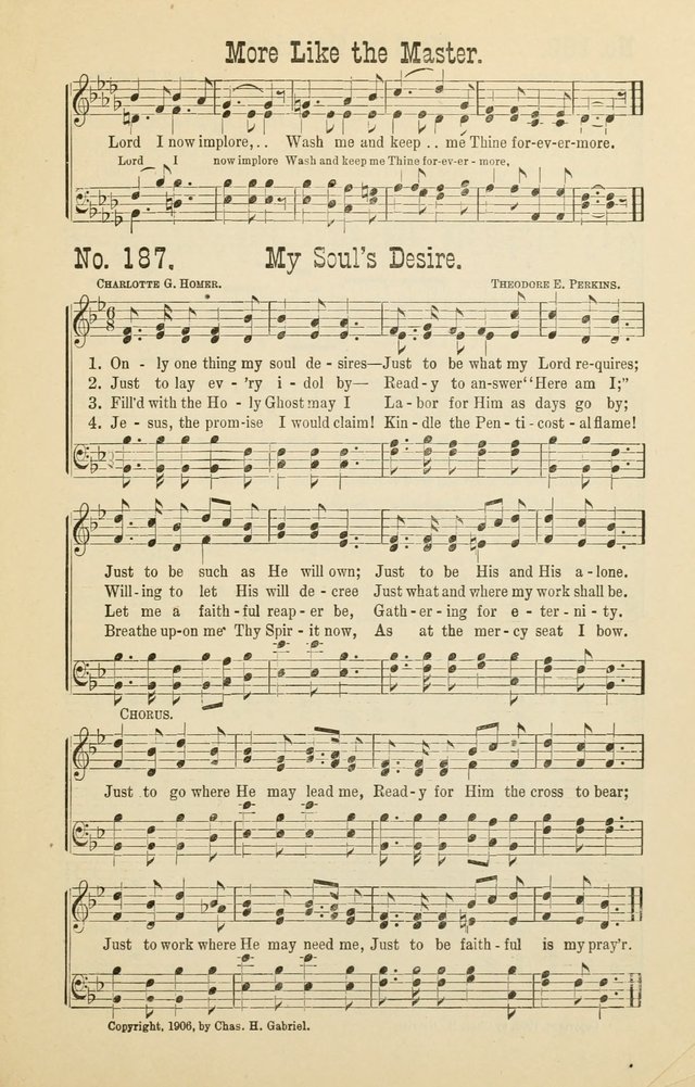 The Victory: a collection of popular Sunday school songs new and old page 187