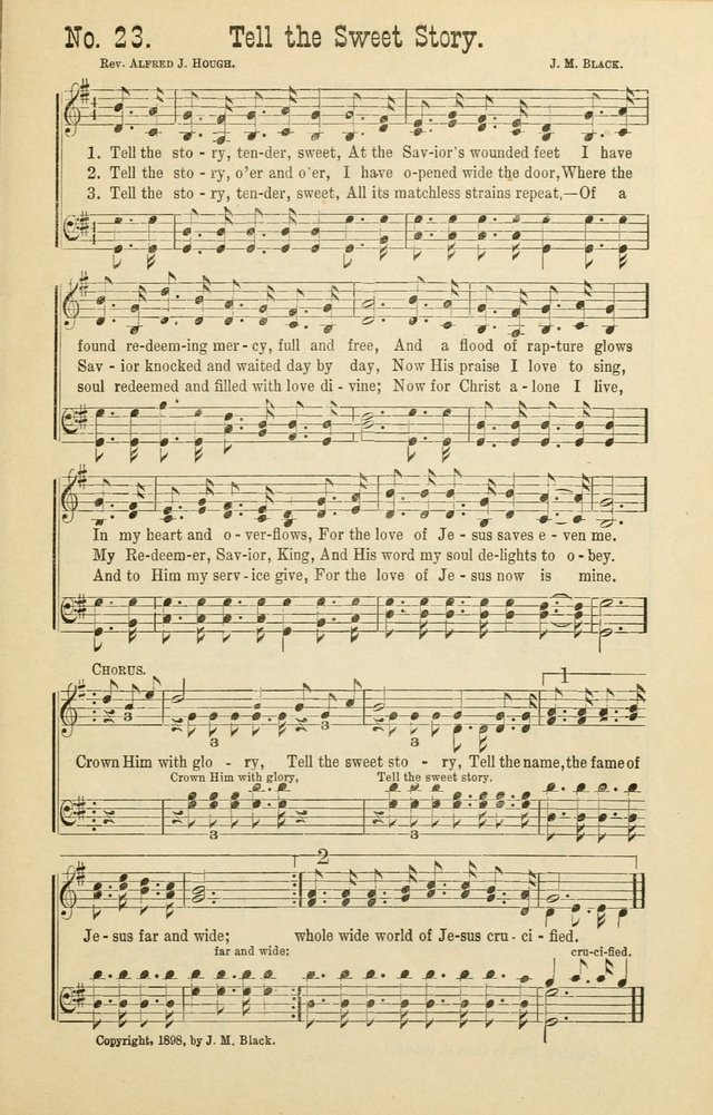 The Victory: a collection of popular Sunday school songs new and old page 23