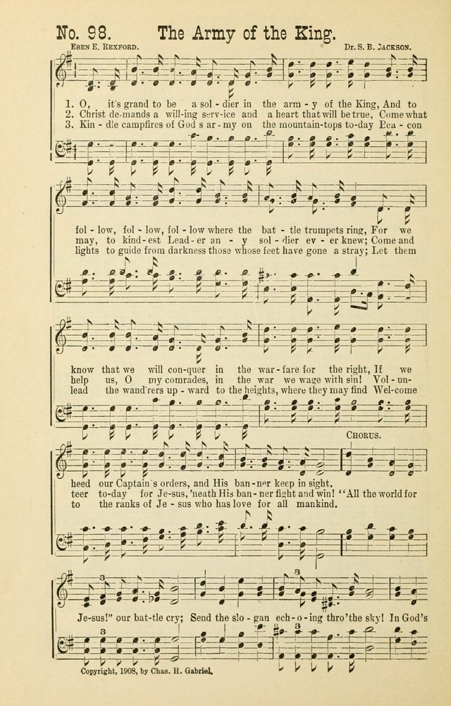 The Victory: a collection of popular Sunday school songs new and old page 98