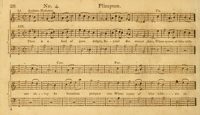 The Vocal Companion: containing a concise introduction to the practice of music, and a set of tunes of various metres, arranged progressively for the use of learners page 28