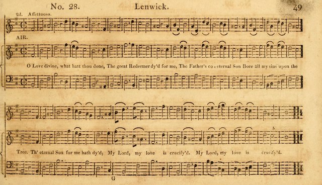 The Vocal Companion: containing a concise introduction to the practice of music, and a set of tunes of various metres, arranged progressively for the use of learners page 49