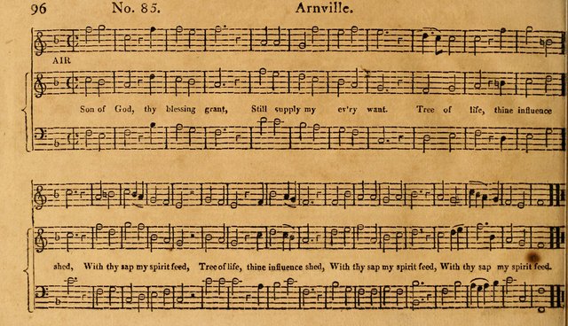 The Vocal Companion: containing a concise introduction to the practice of music, and a set of tunes of various metres, arranged progressively for the use of learners page 96