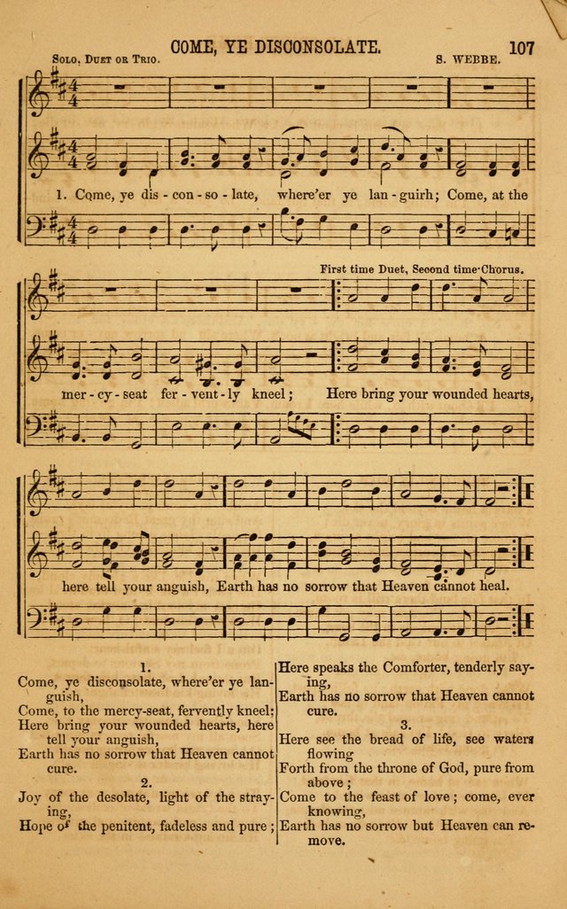 Vestry Chimes: a choice collection of sacred music, adapted to all occasions of social and family worship page 107