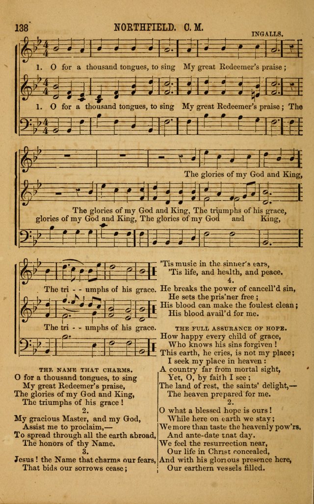 Vestry Chimes: a choice collection of sacred music, adapted to all occasions of social and family worship page 138